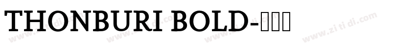 THONBURI BOLD字体转换